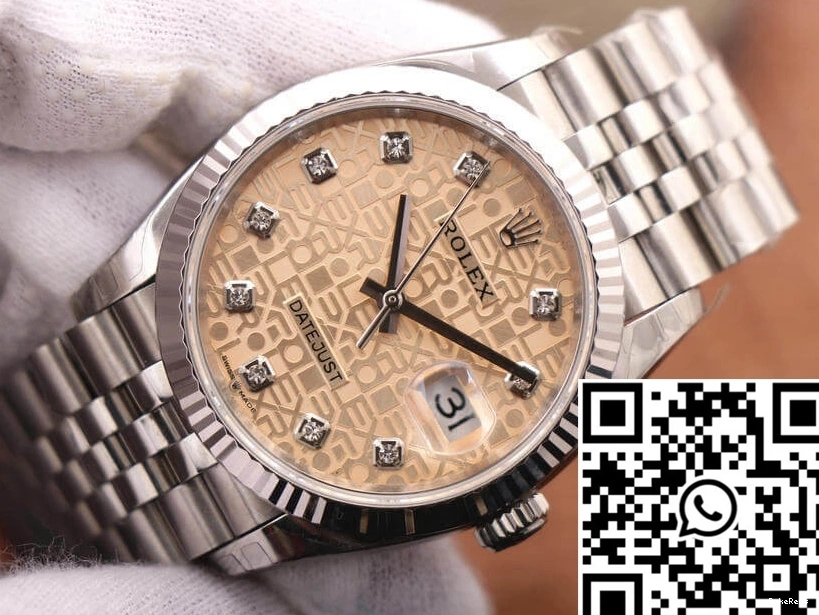Factory 36MM Datejust Dial EW M126234-0023 Diamond-Studded Rolex 0207